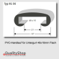 Preview: PVC Handlauf Typ. HL04 für Flachstahl 40x10mm